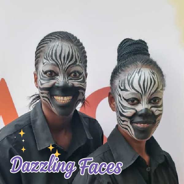 Animal face painting at the Lion King: Mufasa premiere