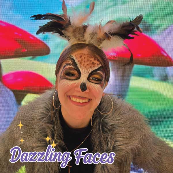 Face painting for a school concert
